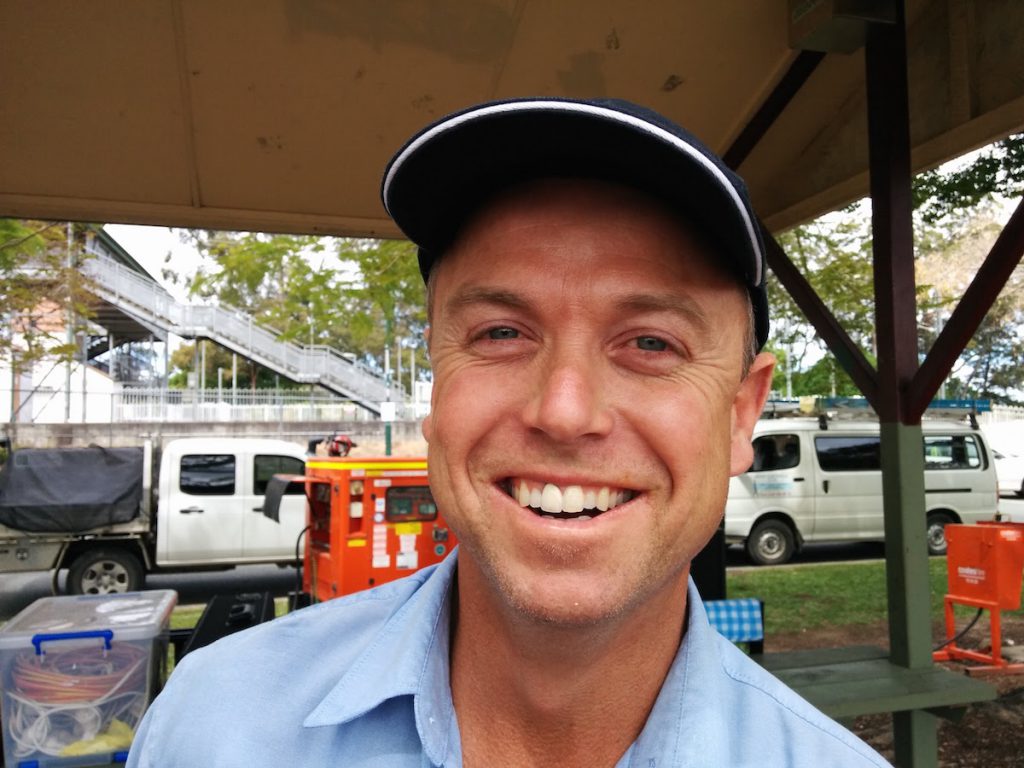 Greg Small from GSE Greg Small Electrical - Beerwahs Favourite Electrician Beerwah Street Party 2015