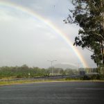 Beautiful Rainbow over Beerwah this Morning