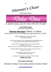 Womens Choir with Emma Creed 2014